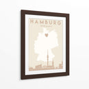 Hamburg - Mapas del corazón de la ciudad 31 - Emiliano Deificus | Cuadro decorativo de Canvas Lab