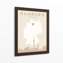 Hamburg - Mapas del corazón de la ciudad 31 - Emiliano Deificus | Cuadro decorativo de Canvas Lab