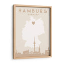 Hamburg - Mapas del corazón de la ciudad 31 - Emiliano Deificus | Cuadro decorativo de Canvas Lab