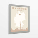 Hamburg - Mapas del corazón de la ciudad 31 - Emiliano Deificus | Cuadro decorativo de Canvas Lab