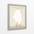 Chicago - Mapas del corazón de la ciudad 21 - Emiliano Deificus | Cuadro decorativo de Canvas Lab