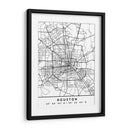 Houston - Mapas negros 34 - Emiliano Deificus | Cuadro decorativo de Canvas Lab