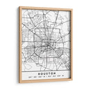 Houston - Mapas negros 34 - Emiliano Deificus | Cuadro decorativo de Canvas Lab