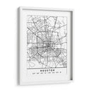 Houston - Mapas negros 34 - Emiliano Deificus | Cuadro decorativo de Canvas Lab