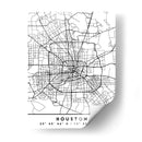 Houston - Mapas negros 34 - Emiliano Deificus | Cuadro decorativo de Canvas Lab
