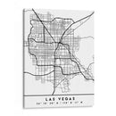 Las Vegas - Mapas negros 38 - Emiliano Deificus | Cuadro decorativo de Canvas Lab