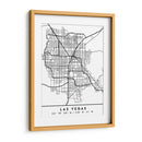 Las Vegas - Mapas negros 38 - Emiliano Deificus | Cuadro decorativo de Canvas Lab