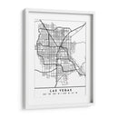 Las Vegas - Mapas negros 38 - Emiliano Deificus | Cuadro decorativo de Canvas Lab
