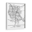 Las Vegas - Mapas negros 38 - Emiliano Deificus | Cuadro decorativo de Canvas Lab