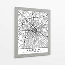 Charlotte - Mapas negros 20 - Emiliano Deificus | Cuadro decorativo de Canvas Lab