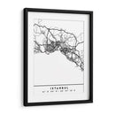 Istanbul - Mapas negros 35 - Emiliano Deificus | Cuadro decorativo de Canvas Lab