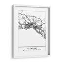 Istanbul - Mapas negros 35 - Emiliano Deificus | Cuadro decorativo de Canvas Lab