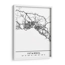 Istanbul - Mapas negros 35 - Emiliano Deificus | Cuadro decorativo de Canvas Lab