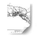 Istanbul - Mapas negros 35 - Emiliano Deificus | Cuadro decorativo de Canvas Lab