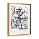 Kansas City - Mapas negros 36 - Emiliano Deificus | Cuadro decorativo de Canvas Lab