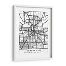 Kansas City - Mapas negros 36 - Emiliano Deificus | Cuadro decorativo de Canvas Lab