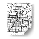Kansas City - Mapas negros 36 - Emiliano Deificus | Cuadro decorativo de Canvas Lab