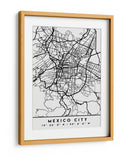 Mexico City - Mapas negros 52 - Emiliano Deificus | Cuadro decorativo de Canvas Lab