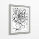Mexico City - Mapas negros 52 - Emiliano Deificus | Cuadro decorativo de Canvas Lab