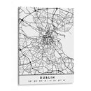 Dublin - Mapas negros 28 - Emiliano Deificus | Cuadro decorativo de Canvas Lab