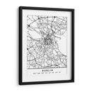 Dublin - Mapas negros 28 - Emiliano Deificus | Cuadro decorativo de Canvas Lab