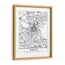 Dublin - Mapas negros 28 - Emiliano Deificus | Cuadro decorativo de Canvas Lab