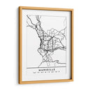 Marseille - Mapas negros 48 - Emiliano Deificus | Cuadro decorativo de Canvas Lab