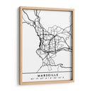 Marseille - Mapas negros 48 - Emiliano Deificus | Cuadro decorativo de Canvas Lab