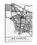 Los Angeles - Mapas negros 42 - Emiliano Deificus | Cuadro decorativo de Canvas Lab