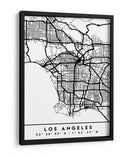 Los Angeles - Mapas negros 42 - Emiliano Deificus | Cuadro decorativo de Canvas Lab