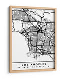 Los Angeles - Mapas negros 42 - Emiliano Deificus | Cuadro decorativo de Canvas Lab