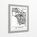 Los Angeles - Mapas negros 42 - Emiliano Deificus | Cuadro decorativo de Canvas Lab