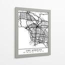Los Angeles - Mapas negros 42 - Emiliano Deificus | Cuadro decorativo de Canvas Lab