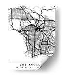 Los Angeles - Mapas negros 42 - Emiliano Deificus | Cuadro decorativo de Canvas Lab