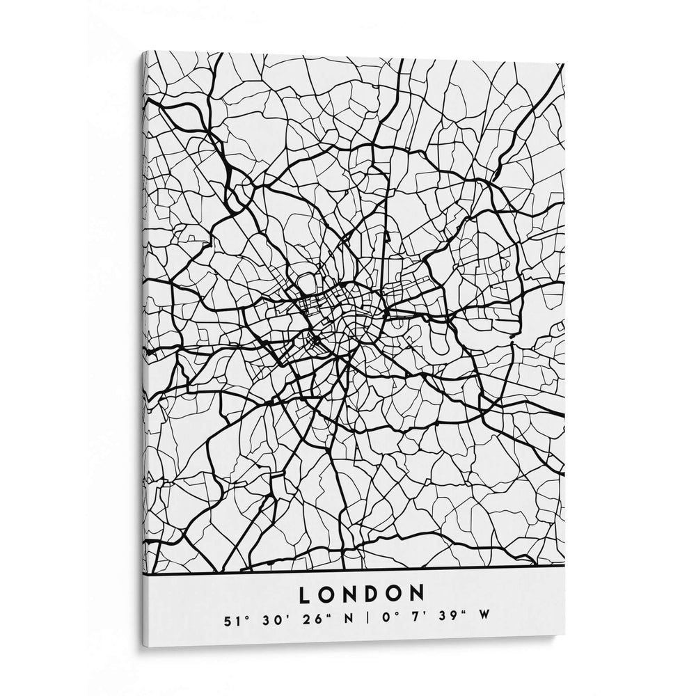 London - Mapas negros 41 - Emiliano Deificus | Cuadro decorativo de Canvas Lab