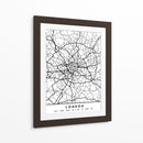 London - Mapas negros 41 - Emiliano Deificus | Cuadro decorativo de Canvas Lab