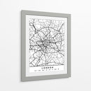 London - Mapas negros 41 - Emiliano Deificus | Cuadro decorativo de Canvas Lab