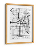 Minneapolis - Mapas negros 55 - Emiliano Deificus | Cuadro decorativo de Canvas Lab