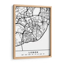 Lisbon - Mapas negros 39 - Emiliano Deificus | Cuadro decorativo de Canvas Lab