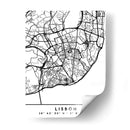 Lisbon - Mapas negros 39 - Emiliano Deificus | Cuadro decorativo de Canvas Lab