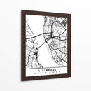 Liverpool - Mapas negros 40 - Emiliano Deificus | Cuadro decorativo de Canvas Lab