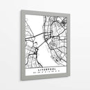 Liverpool - Mapas negros 40 - Emiliano Deificus | Cuadro decorativo de Canvas Lab