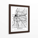 Memphis - Mapas negros 51 - Emiliano Deificus | Cuadro decorativo de Canvas Lab