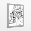 Memphis - Mapas negros 51 - Emiliano Deificus | Cuadro decorativo de Canvas Lab