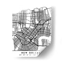 New Orleans - Mapas negros 60 - Emiliano Deificus | Cuadro decorativo de Canvas Lab