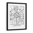 Manchester - Mapas negros 45 - Emiliano Deificus | Cuadro decorativo de Canvas Lab