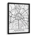 Manchester - Mapas negros 45 - Emiliano Deificus | Cuadro decorativo de Canvas Lab