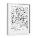 Manchester - Mapas negros 45 - Emiliano Deificus | Cuadro decorativo de Canvas Lab