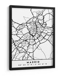 Madrid - Mapas negros 44 - Emiliano Deificus | Cuadro decorativo de Canvas Lab