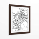 Madrid - Mapas negros 44 - Emiliano Deificus | Cuadro decorativo de Canvas Lab